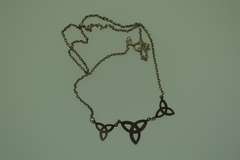 Sterling Silver Three Trinity Knot Necklace