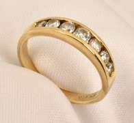 Practical Channel Set Diamond Ring