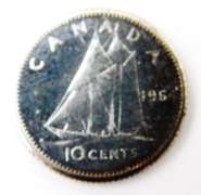 1964 Ten Cent Silver Canada Coin