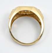 Stylish Man's Diamond Cluster Ring