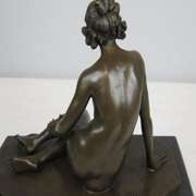 Victorian Lady Bronze Statue