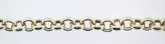 Italian Sterling Silver Rolo Chain hear charm Bracelet