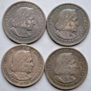 4 1893 Columbian Expo Comm Halves