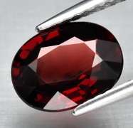 Amazing 1.73ct UNTREATED cherry red Rhodolite Garnet