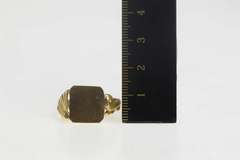 14K Yellow Gold Vintage NOS 1950''s Squared Men's Signet Ring