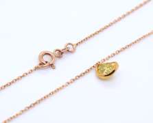 Attractive Yellow Gold Half Moon Fancy Yellow Diamond Necklace