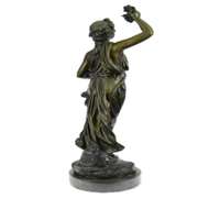 Bacchus Wine God Cellar Bronze Sculpture