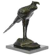 Wildlife Stork Bird Bronze Statue