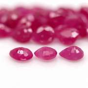 Heated only! 11.94ct pear cut pink Ruby set