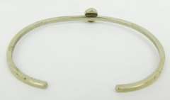 Signed Navajo Nickel Silver & Tiger Eye Cuff