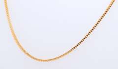 Simple 22kt Yellow Gold Foxtail Chain Necklace