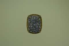 Sterling Silver Purple Stone Cluster Ring