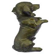 Pup Hush Puppy Dog Bronze Sculpture