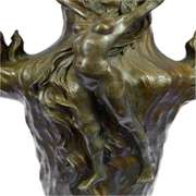 Nude Lady Girl Water Jug Bronze Sculpture