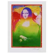 Peter Max, "Mona Lisa II" Framed Limited Edition Lithograph, Numbered 394/500 and Hand Signed with Certificate of Authenticity.