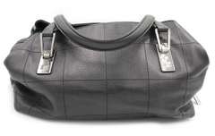Chanel Calfskin Square Stitched Large Black Tote