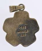 Mexico Sterling Silver Vintage Flower Pendant