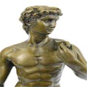 Renaissance of Nude David Bronze Sculpture