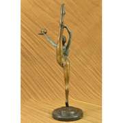 Gymnast Balancing Ball Bronze Sculpture
