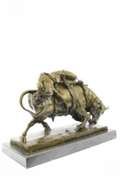 Nude - Bull Bronze Statue