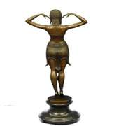 Skilled Romanian Dancer Bronze Sculpture