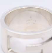 Gucci G Cut out Ring in Sterling Silver
