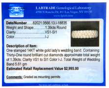 Dazzling White Gold Diamond Triple Row Band