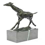 Tall Giraffe Animal Edition Bronze Sculpture