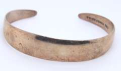Vintage Sterling Silver Cuff Bangle