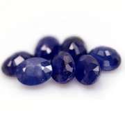 Heavy 13.24ct cobalt blue Sapphire set from Madagascar