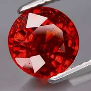 High fire! 2.80ct top red orange Spessartite Garnet solitaire