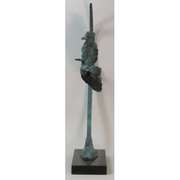Special Patina Indian Male Warrior Bronze Sculpture
