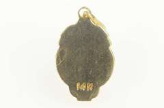 14K Yellow Gold Virgin Mary Christian Faith Symbol Charm/Pendant