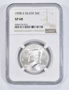 SP68 1998-S Franklin Silver Half Dollar - Graded NGC