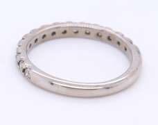 Sparkling White Gold Diamond Band