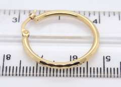Nice Yellow Gold Small Hoop Earrings