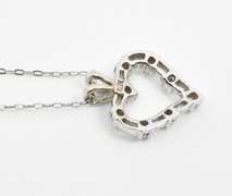 Petite 14k WG Diamond Heart