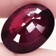 Ravishing 7.72ct rich violet red Rhodolite Garnet