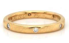Fabulous 18kt Round Diamond Bezel Set Solitaire Ring