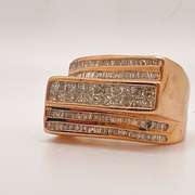 Gent's 14kt Solid Gold & 2.0 Carat Diamond Ring