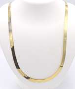 Vintage Sterling Silver Signed Herringbone Necklace