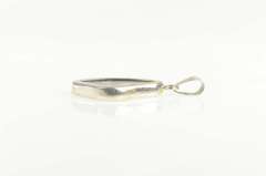 Sterling Silver Butterfly Wing Glass Capsule Statement Pendant