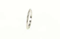 Platinum 2.1mm Art Deco Etched Pattern Wedding Band Ring