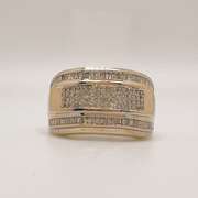 14kt White Gold & Diamond Band Ring