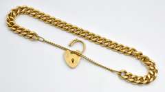 Vintage Gold Filled Bracelet with Lock