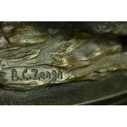 Wild Horse Galloping Mustang Ranch Bronze Figurine