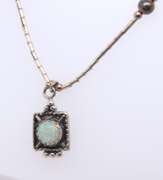 Vintage Sterling Silver Pendant on Chain Necklace