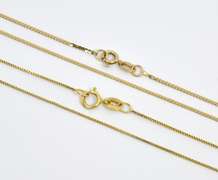Two 14k YG Pendant Necklaces