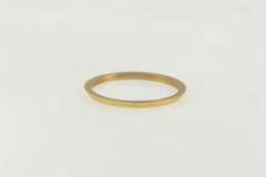 14K Yellow Gold Vintage NOS 1950's Stackable Plain Band Ring