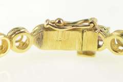 18K Yellow Gold 1.92 Ctw Ruby Diamond Encrusted Bangle Bracelet